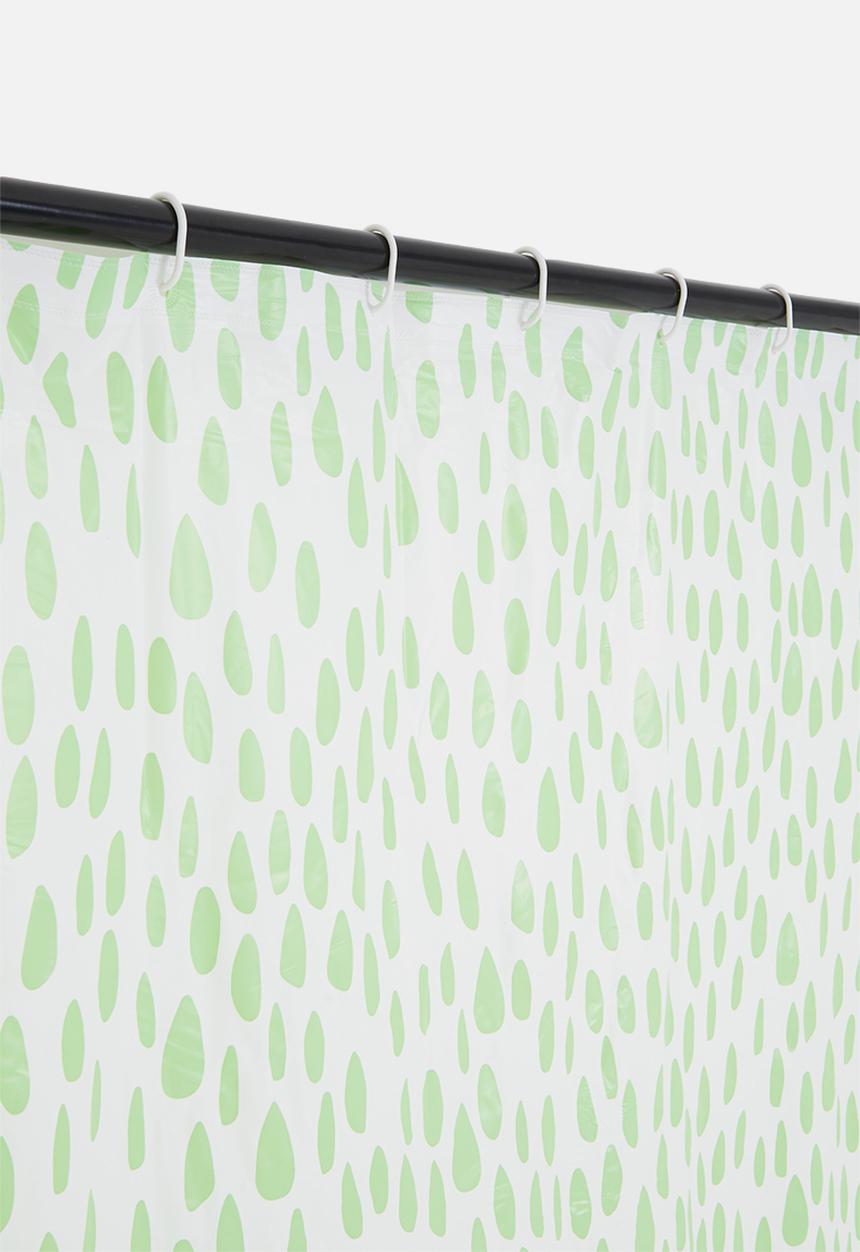 Bathroom Solutions - Shower curtain romance - green