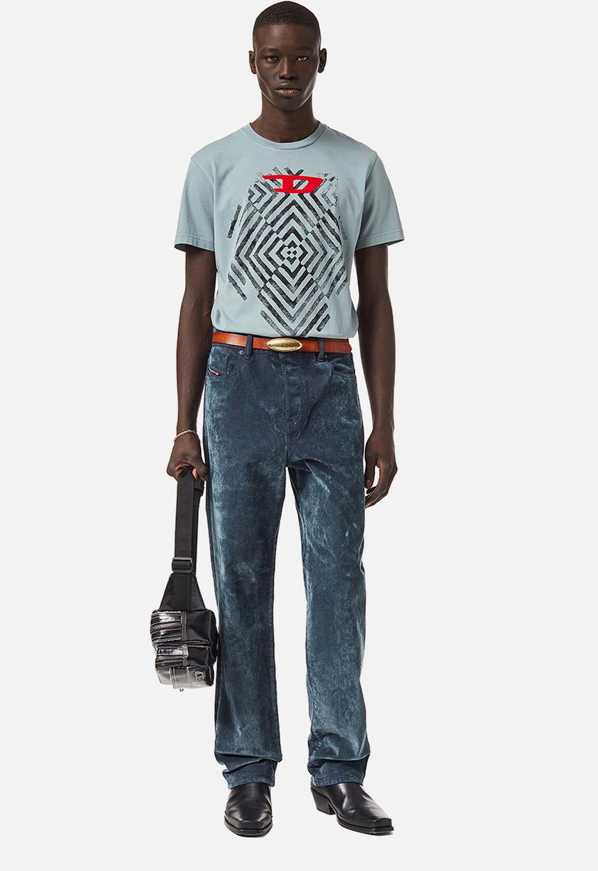 Diesel  - T-diegor-c16 short sleeve tee - charcoal
