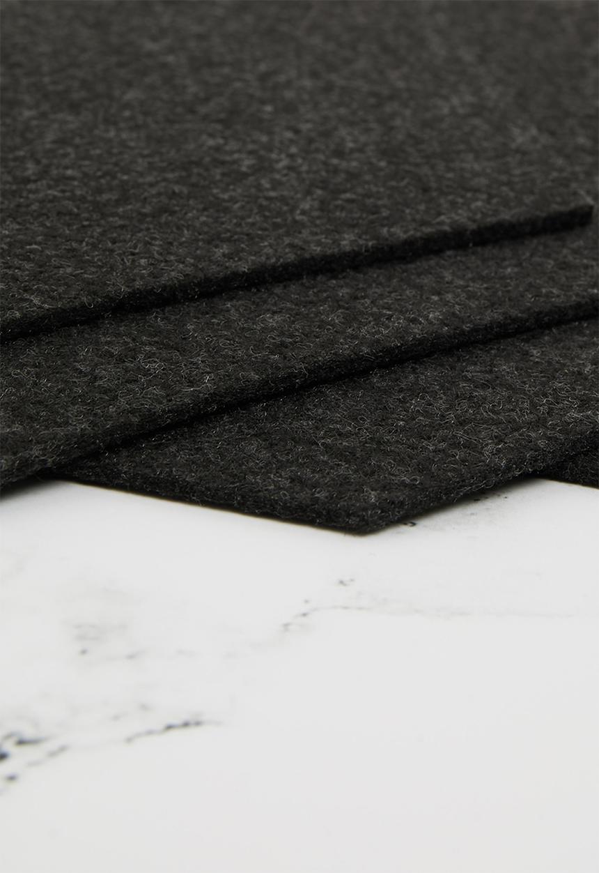 The Joinery - Felt placemat set of 4 hexagon - charcoal