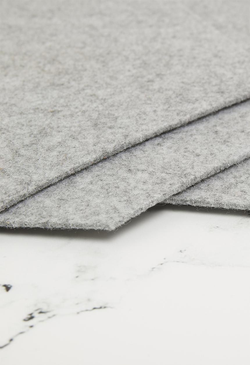 The Joinery - Felt placemat set of 4 hexagon - grey 