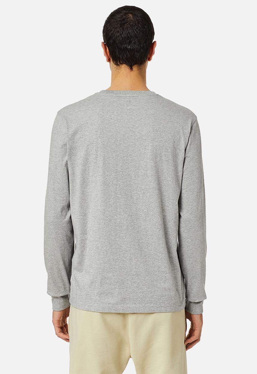 Diesel  - T-just-long sleeve-div tee - grey melange