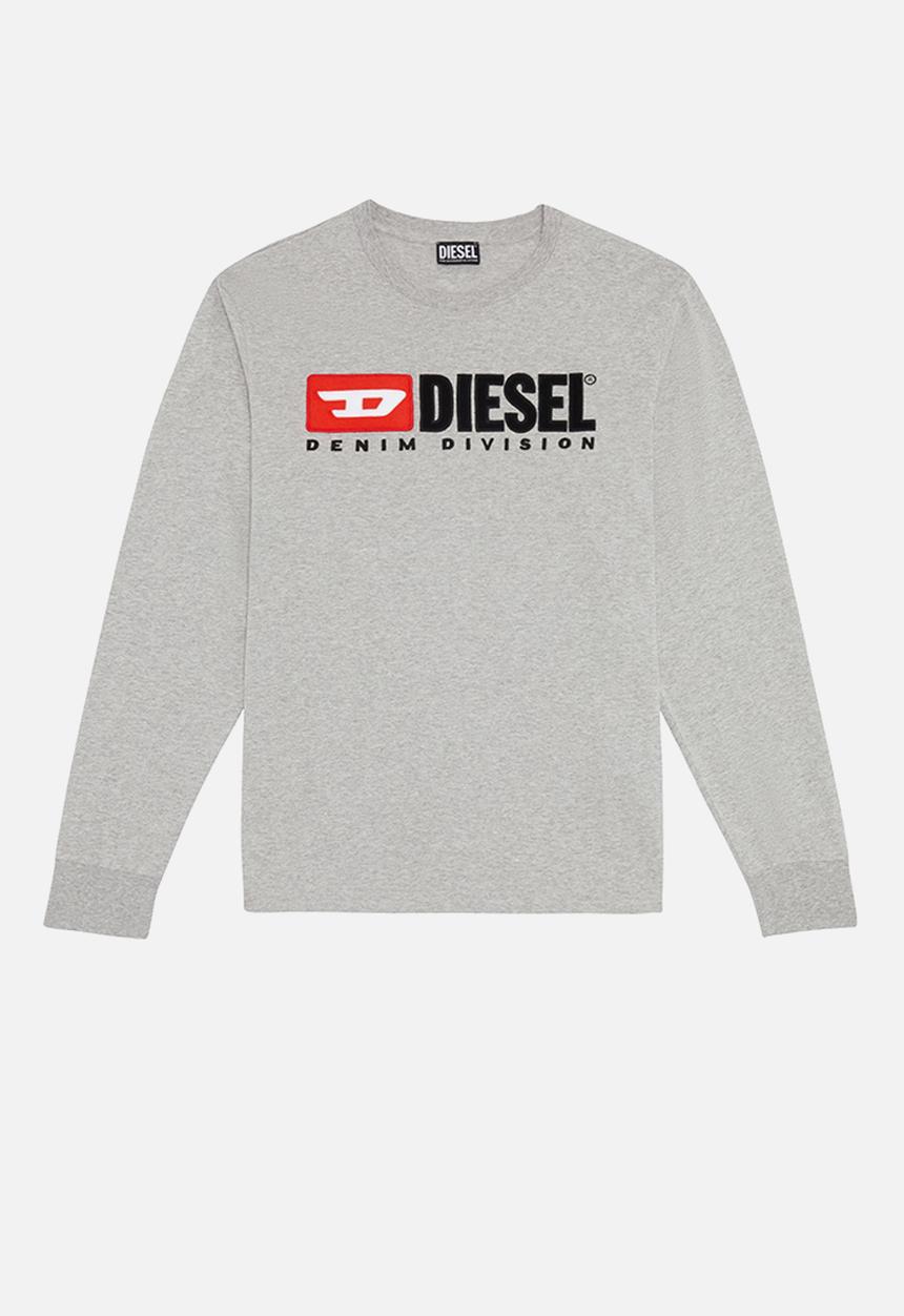 Diesel  - T-just-long sleeve-div tee - grey melange