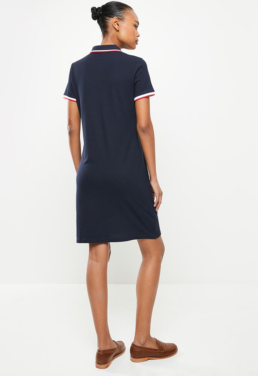 POLO - Wmn essential short sleeve golfer dress - navy