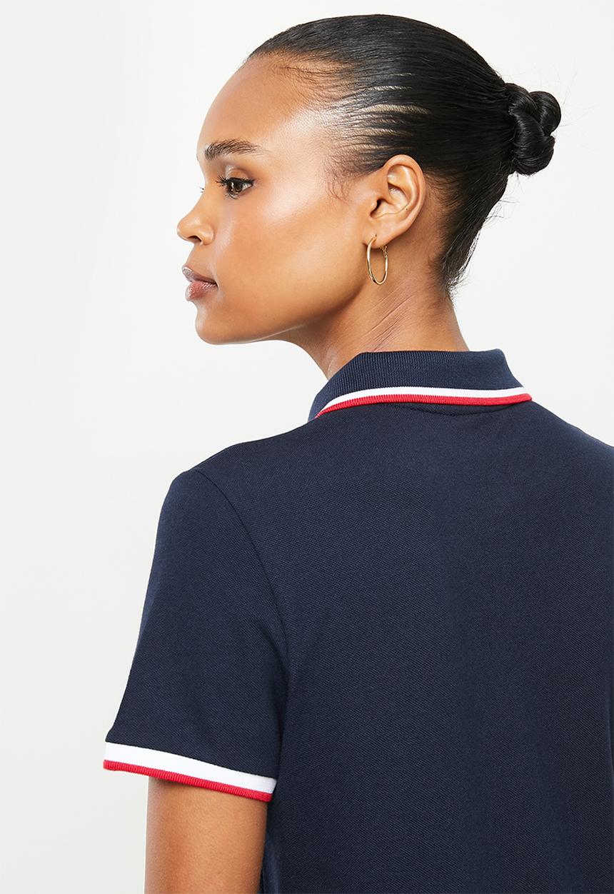 POLO - Wmn essential short sleeve golfer dress - navy