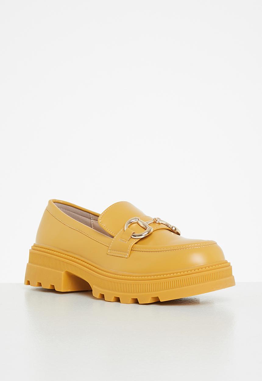 Seduction - Chunky snaffle trim loafer - mustard