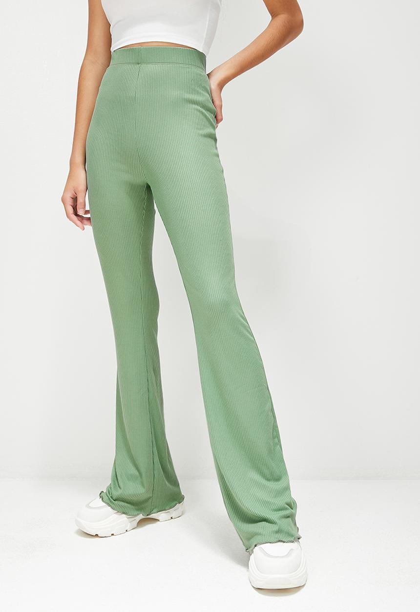 Blake - Fit and flare trouser - sage