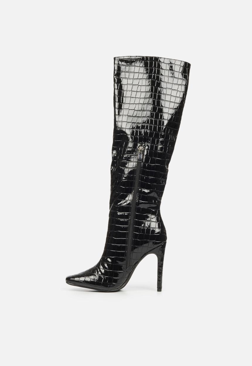 Miss Black - Maffia1 over the knee boot - black