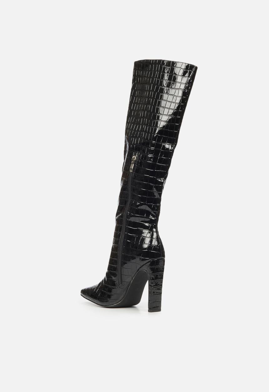 Miss Black - Maffia1 over the knee boot - black