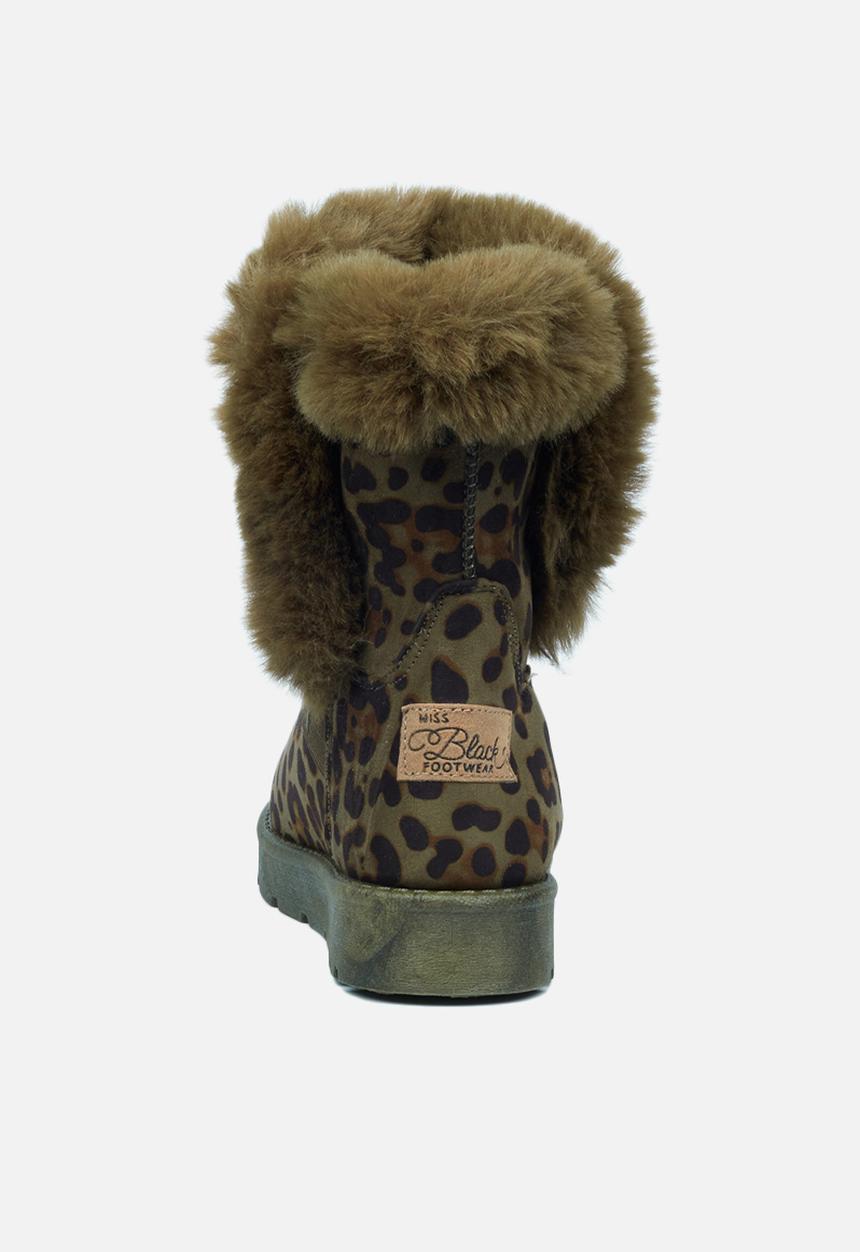 Miss Black - Rae3 ankle boot - olive