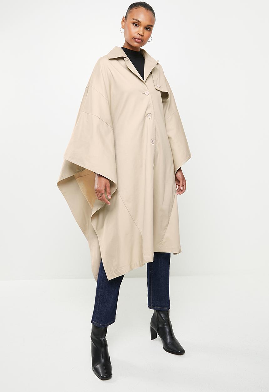 AMANDA LAIRD CHERRY - Anderson trench poncho - stone