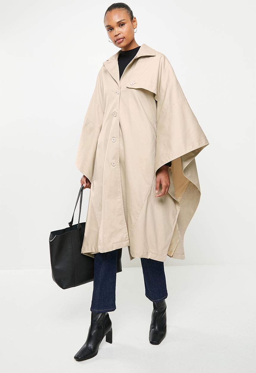 AMANDA LAIRD CHERRY - Anderson trench poncho - stone