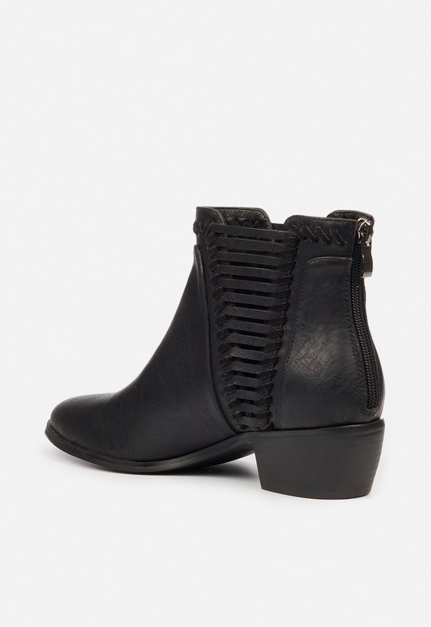 Butterfly Feet - Saddle 2 ankle boot - black