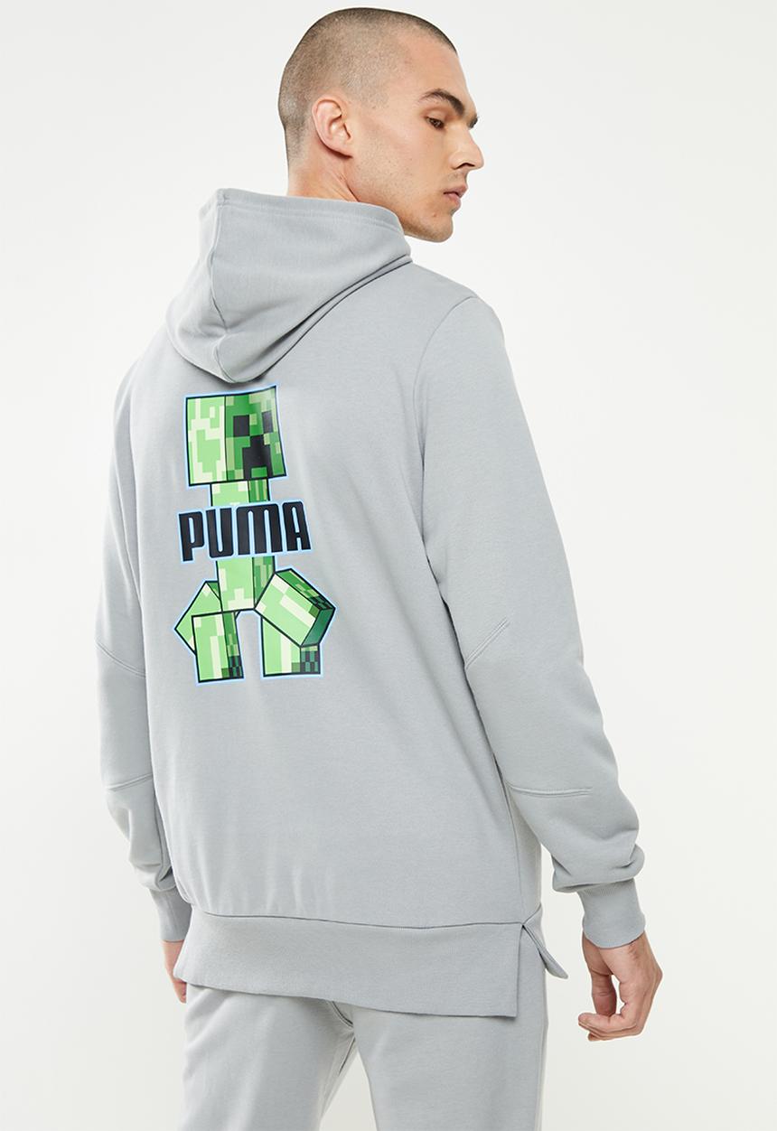 PUMA - PUMA x MINECRAFT Hoodie  - Griffin Grey