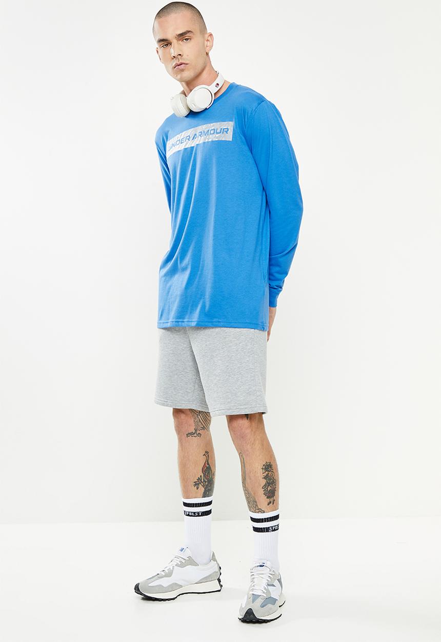 Under Armour - UA Wordmark Fill Printed Long Sleeve - Victory Blue/White