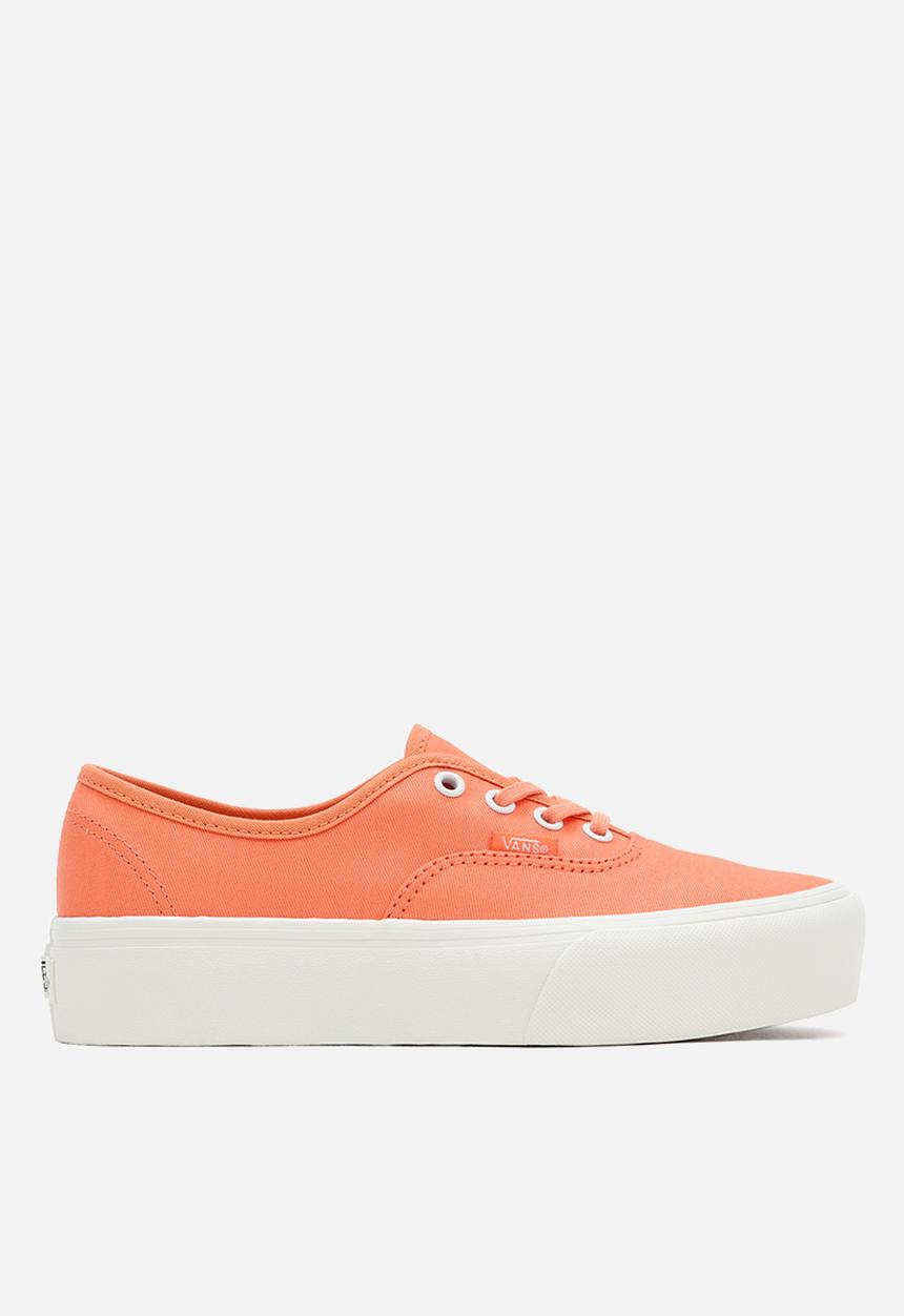 Vans - Ua authentic platform 2.0 - (twill) melon/blanc de blanc