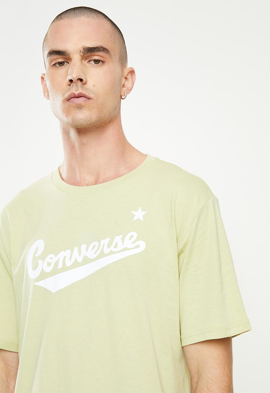Converse - Scripted logo boost tee - olive