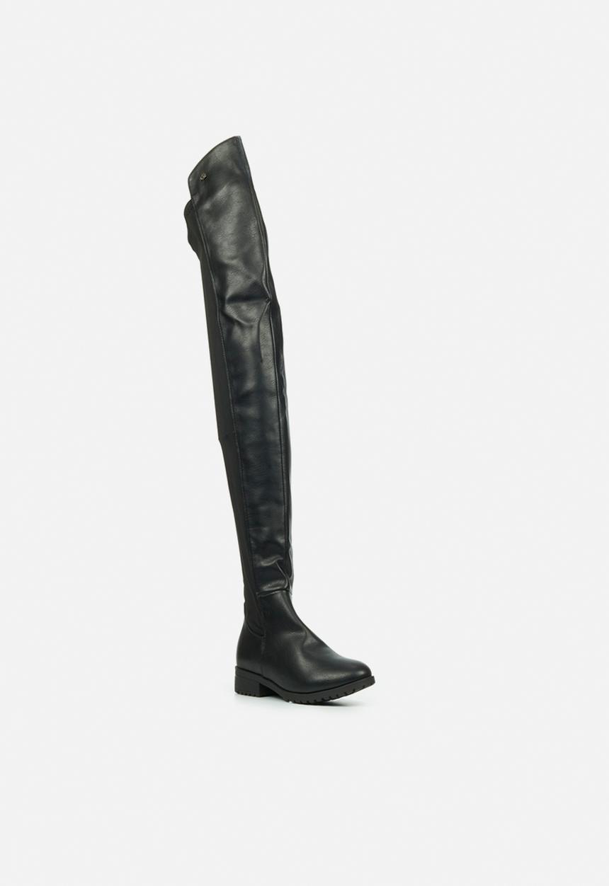 Miss Black - Krabi1 over the knee boot - black