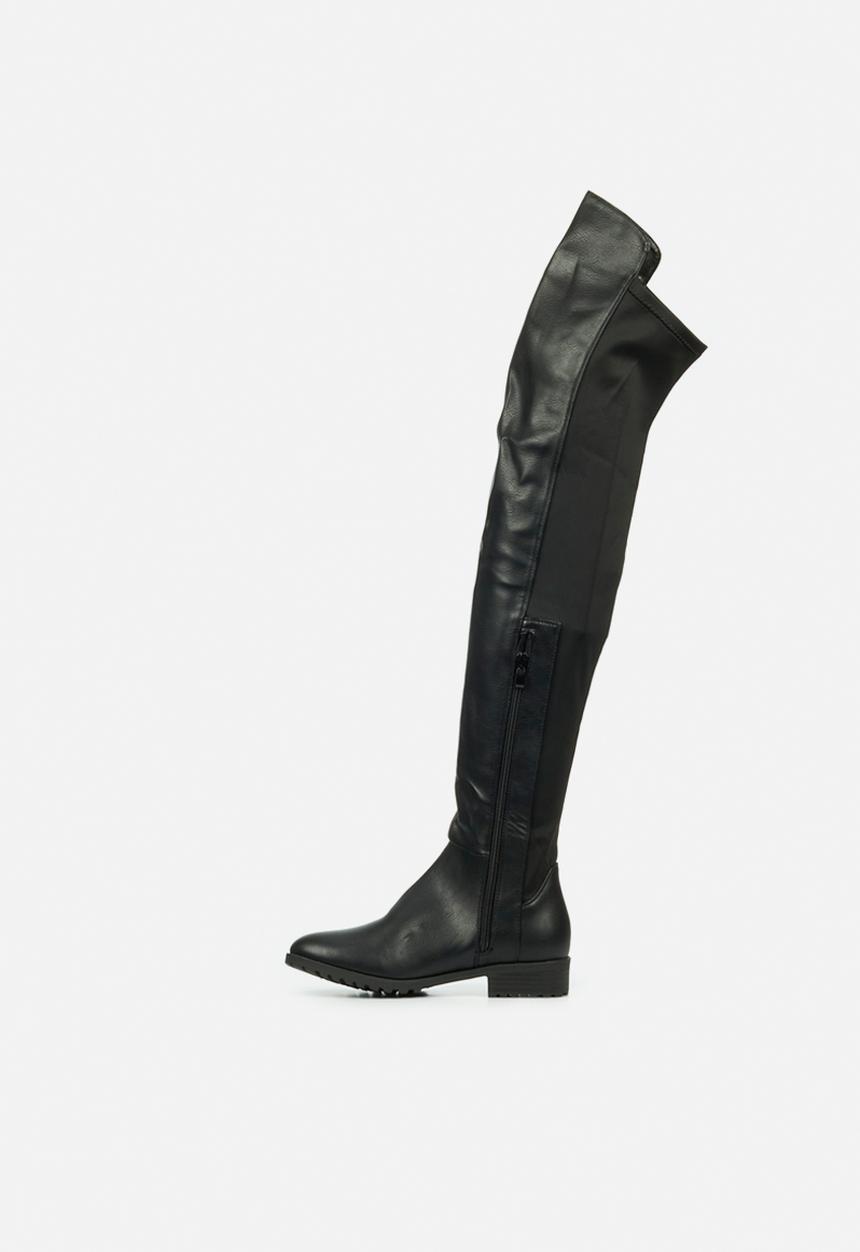 Miss Black - Krabi1 over the knee boot - black