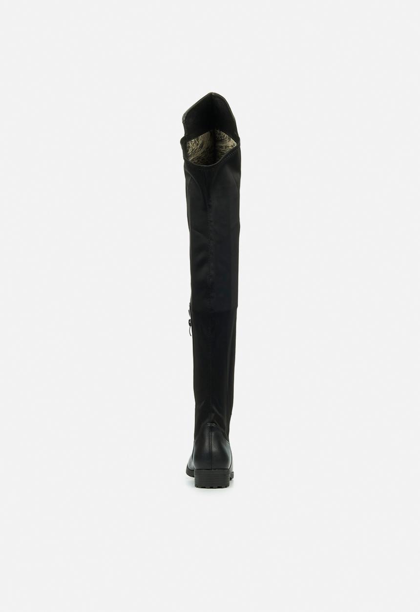 Miss Black - Krabi1 over the knee boot - black