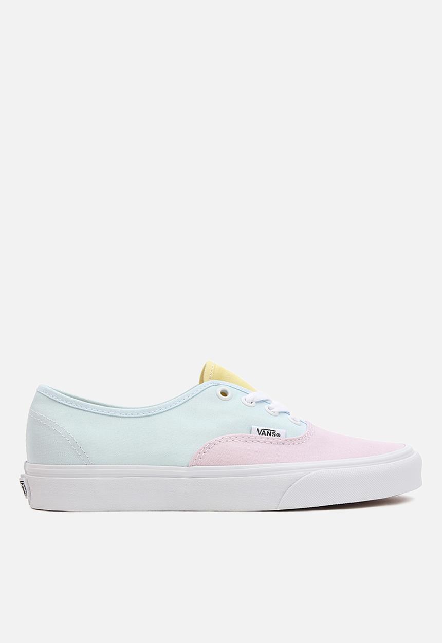 Vans - Ua authentic - (pastel block) multi/true white