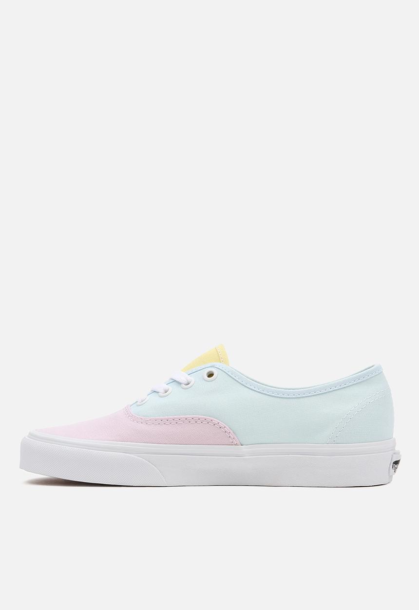 Vans - Ua authentic - (pastel block) multi/true white