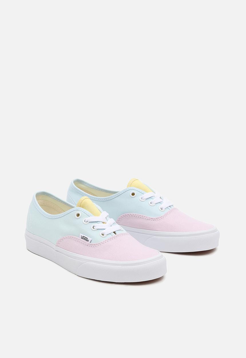 Vans - Ua authentic - (pastel block) multi/true white