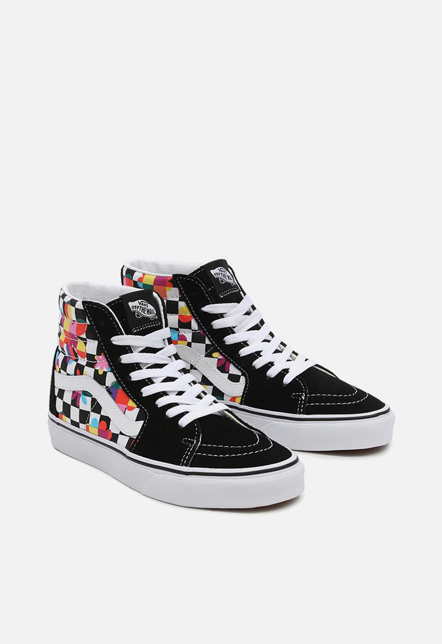 Vans - Ua sk8-hi - (floral checkerboard) black/true white