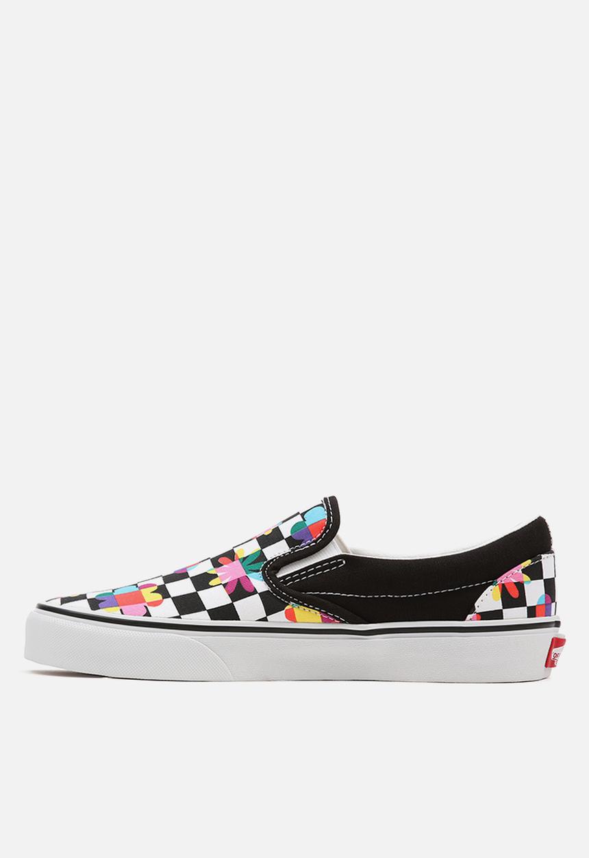 Vans - Ua classic slip-on - (floral checkerboard) black/true white