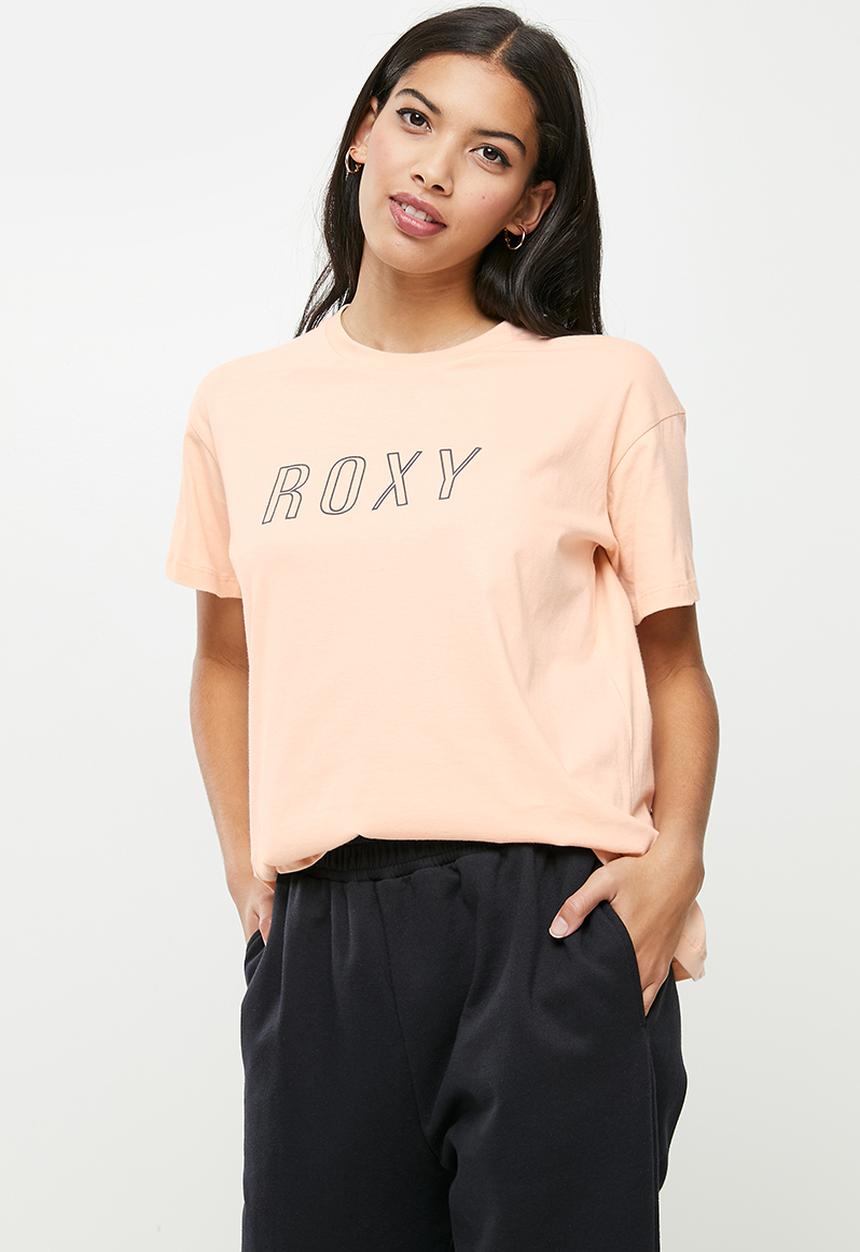 Roxy - Red sunset keyline 3 tee - rosette pink