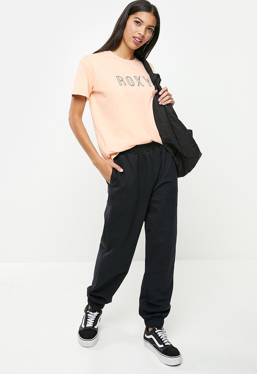 Roxy - Red sunset keyline 3 tee - rosette pink