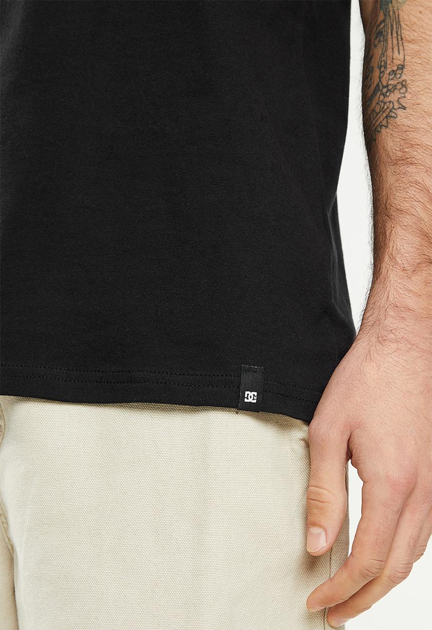 DC - Dc square star fill short sleeve - black
