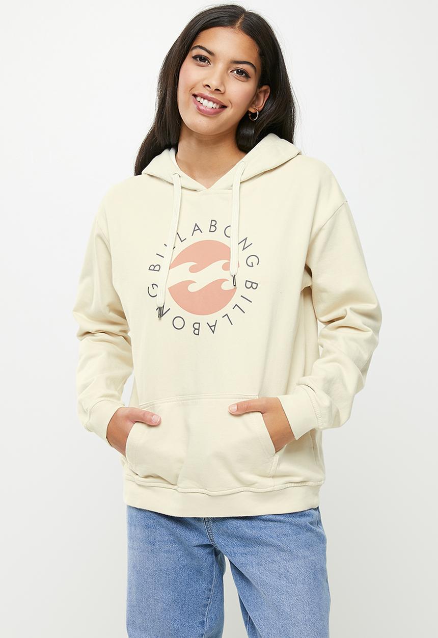 Billabong  - Faded in the sun pullover hoodie - antique white