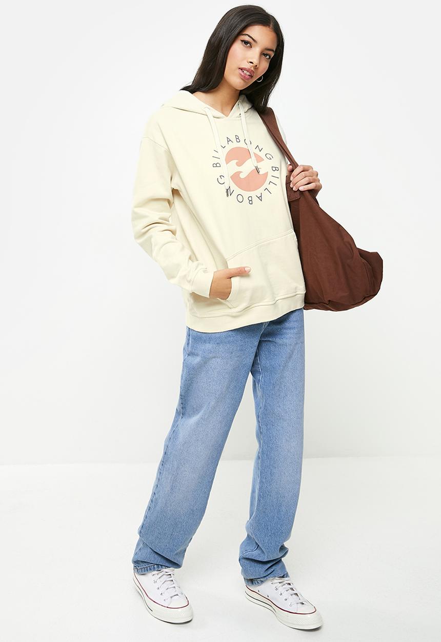Billabong  - Faded in the sun pullover hoodie - antique white