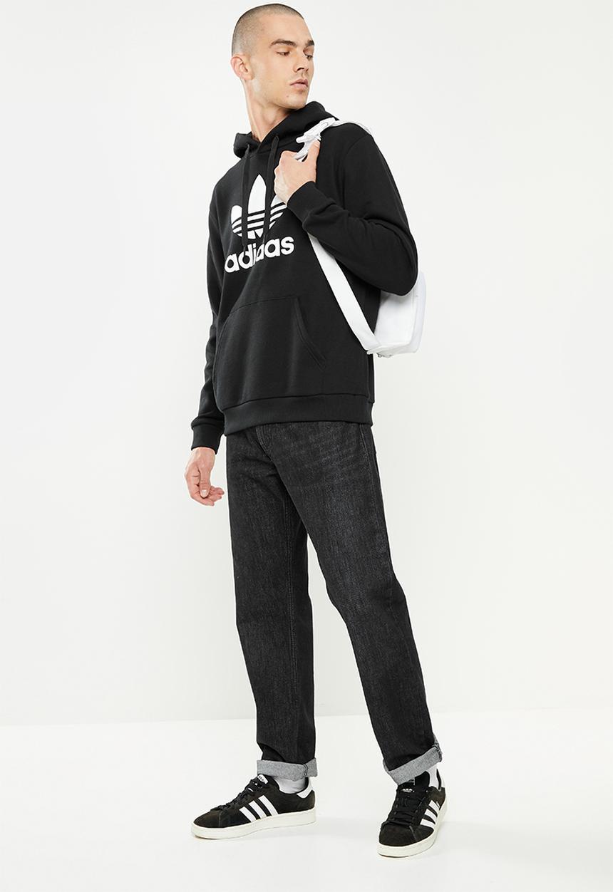 adidas Originals - originals trefoil hoodie - black