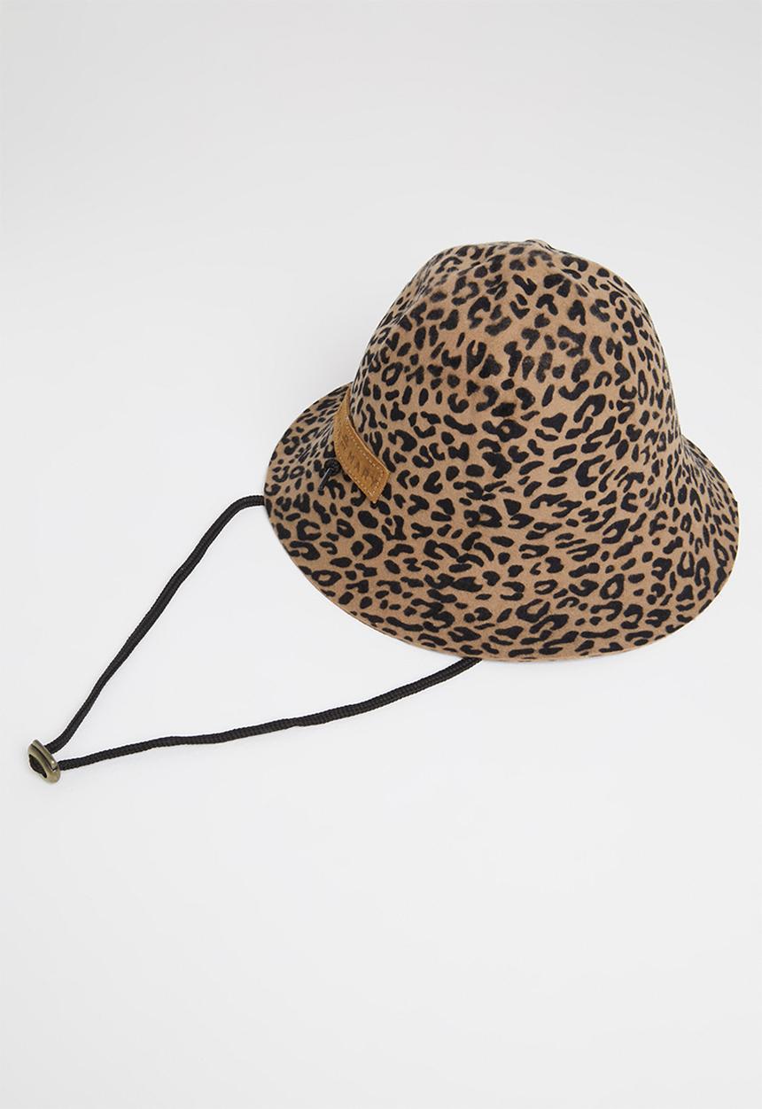 Simon and Mary - Wonky pith helmet - leopard