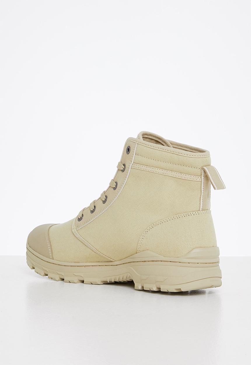 JEEP - Fabric mid ankle boot - stone