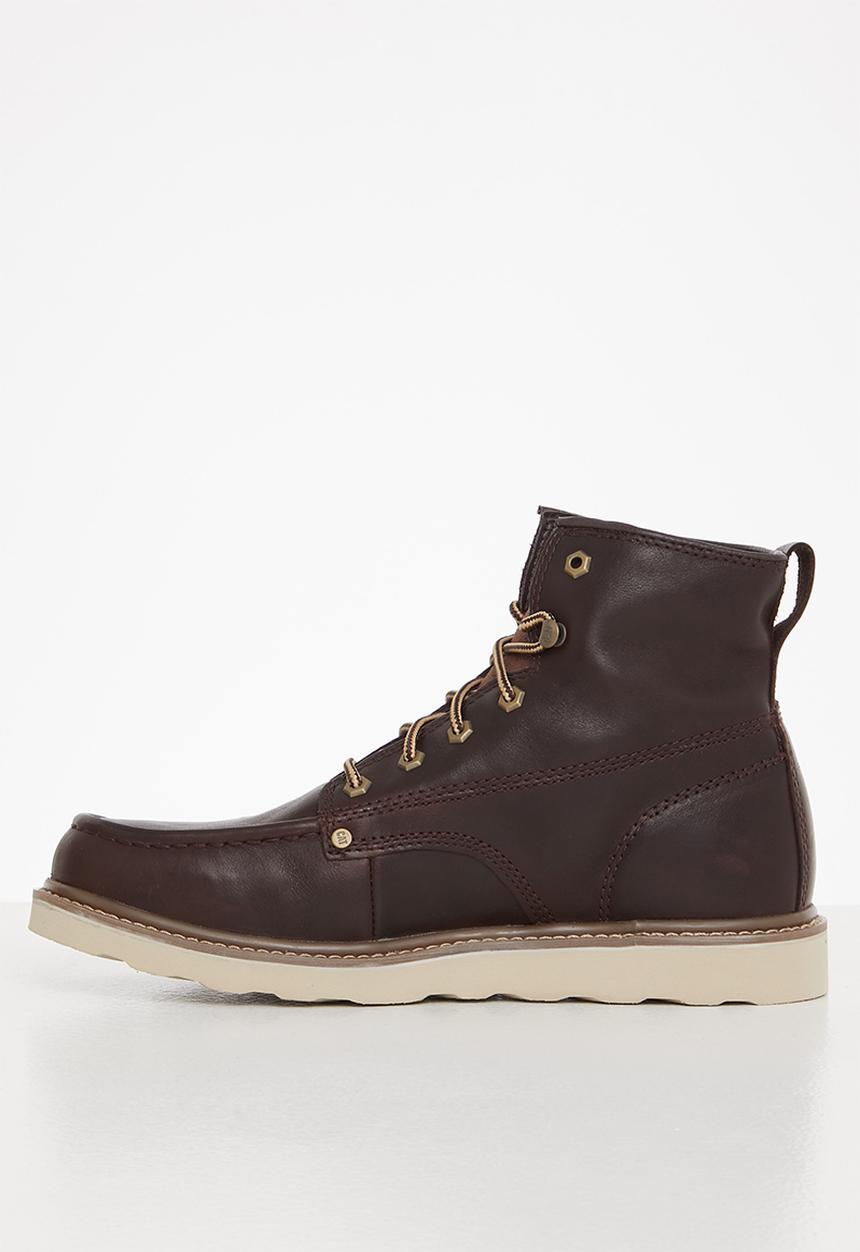 Cat Footwear - Glenrock mid boot - deep mahogany