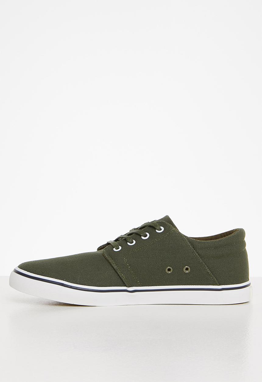 POLO - Classic canvas sneaker - olive