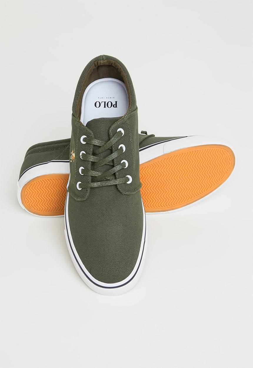 POLO - Classic canvas sneaker - olive