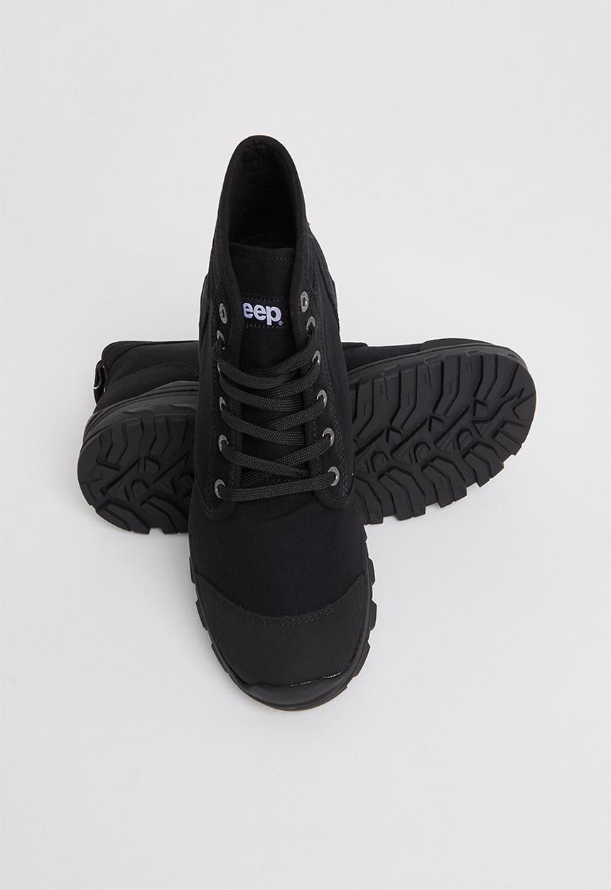 JEEP - Fabric mid ankle boot - black