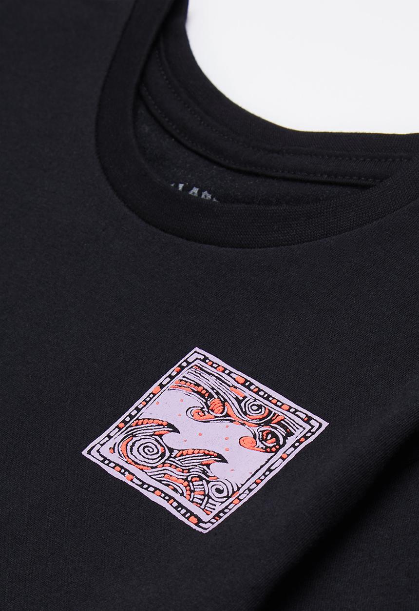 Billabong  - Crayon wave short sleeve - black