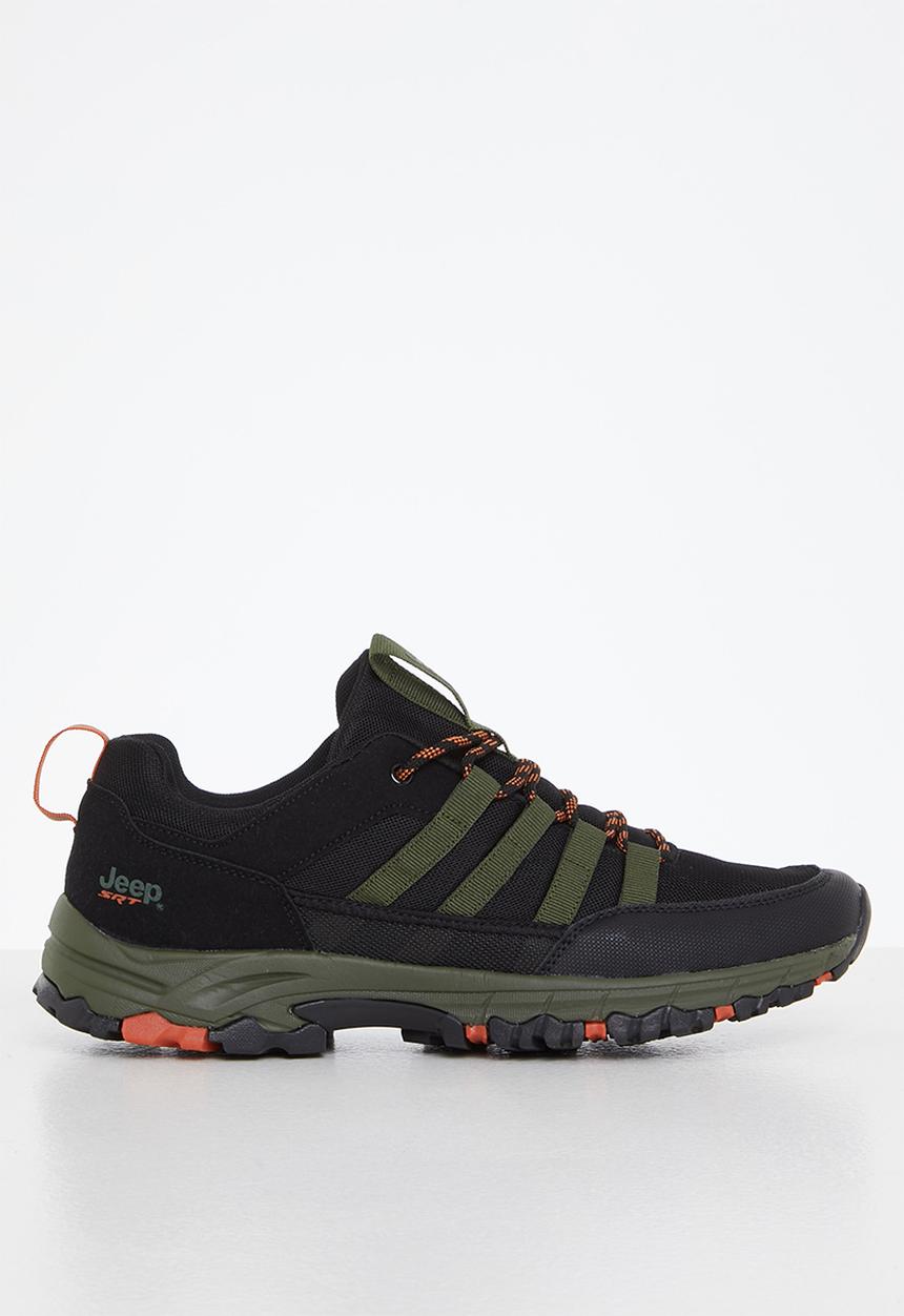 JEEP - Tech walking sneaker - black & olive