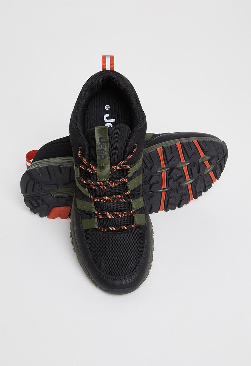 JEEP - Tech walking sneaker - black & olive