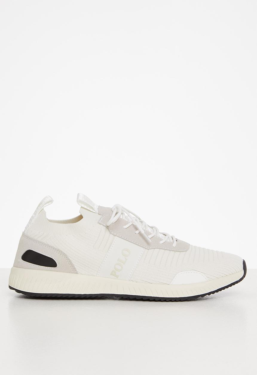 POLO - Polo side flash knit snkeaer - off white