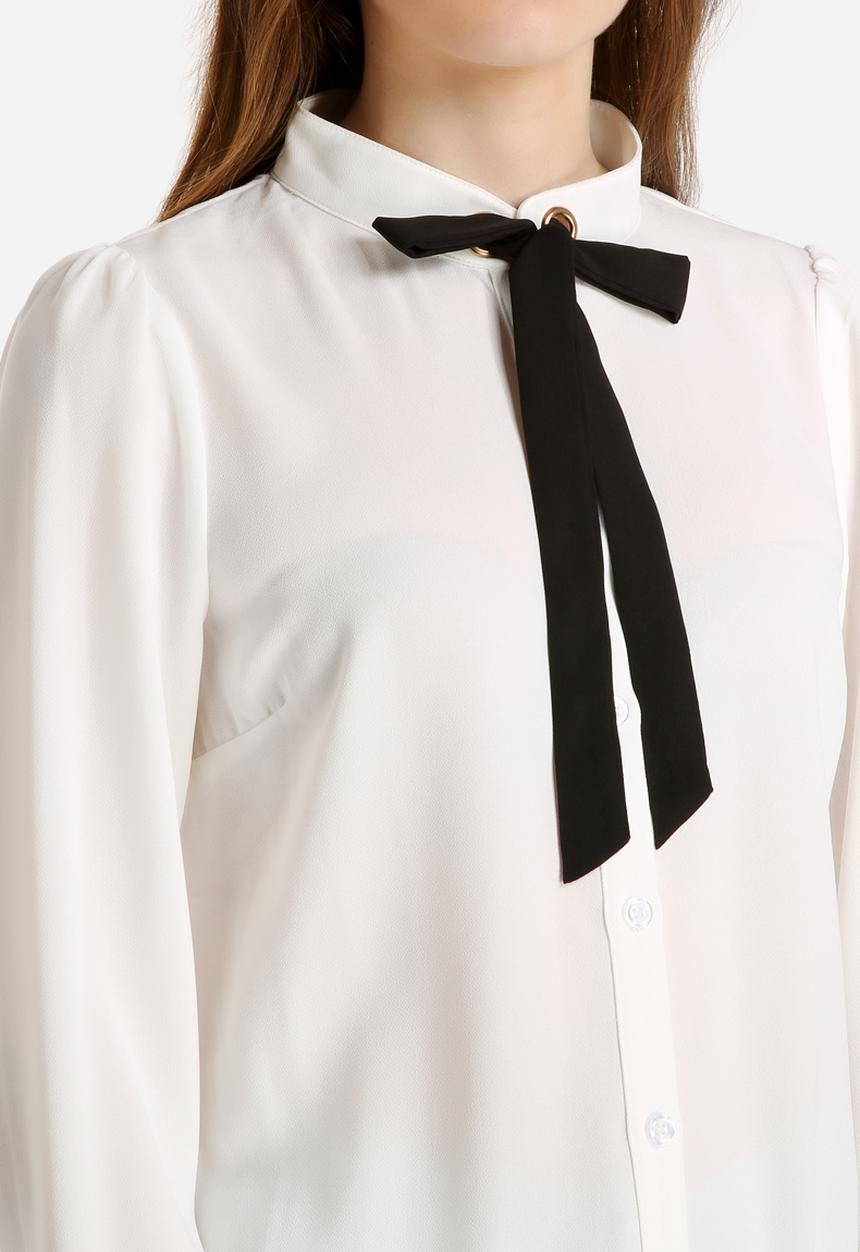 Dahlia - Blouse with Tie 