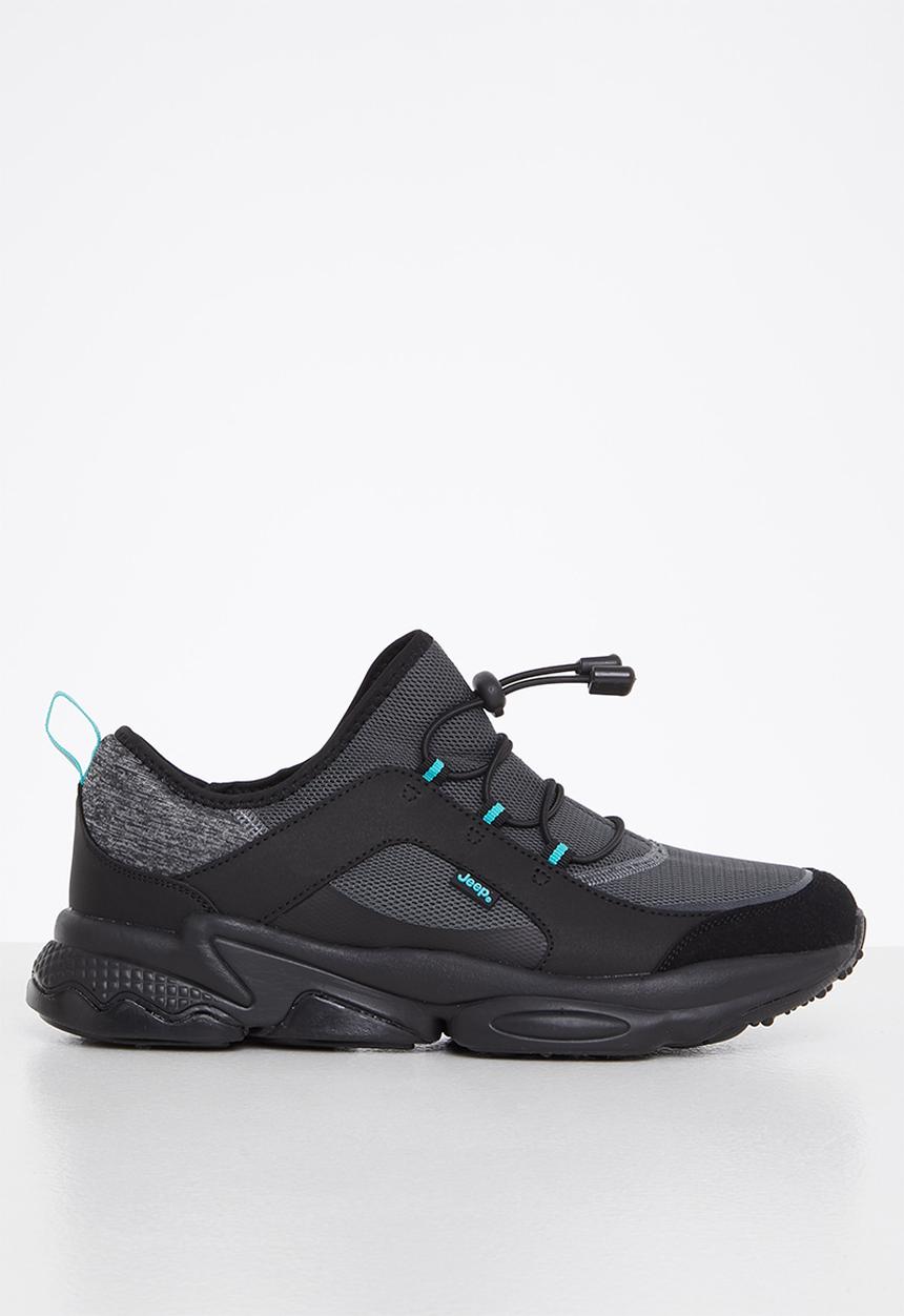 JEEP - Basic running shoes - grey & black