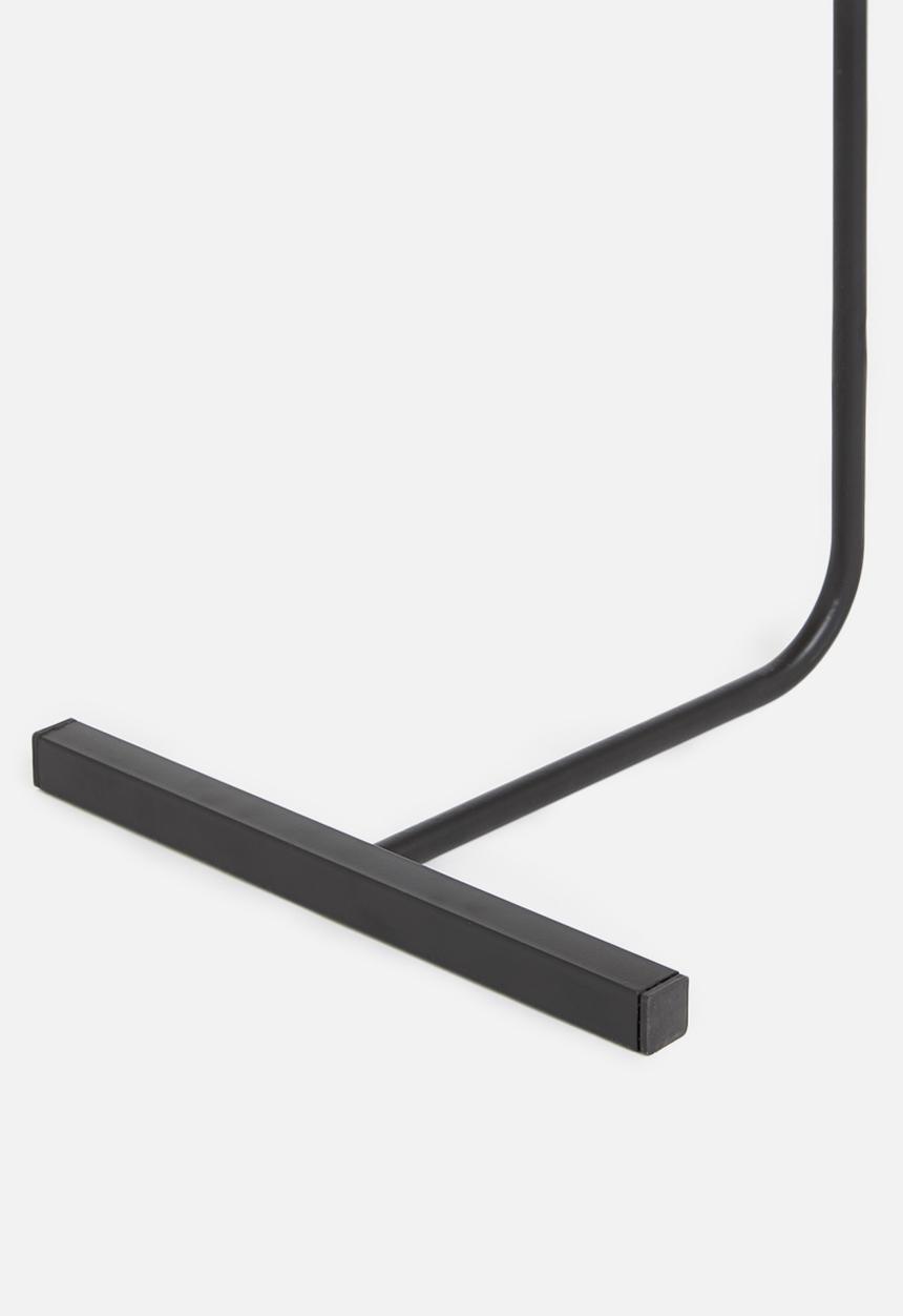 Sixth Floor - L base metal side table - black
