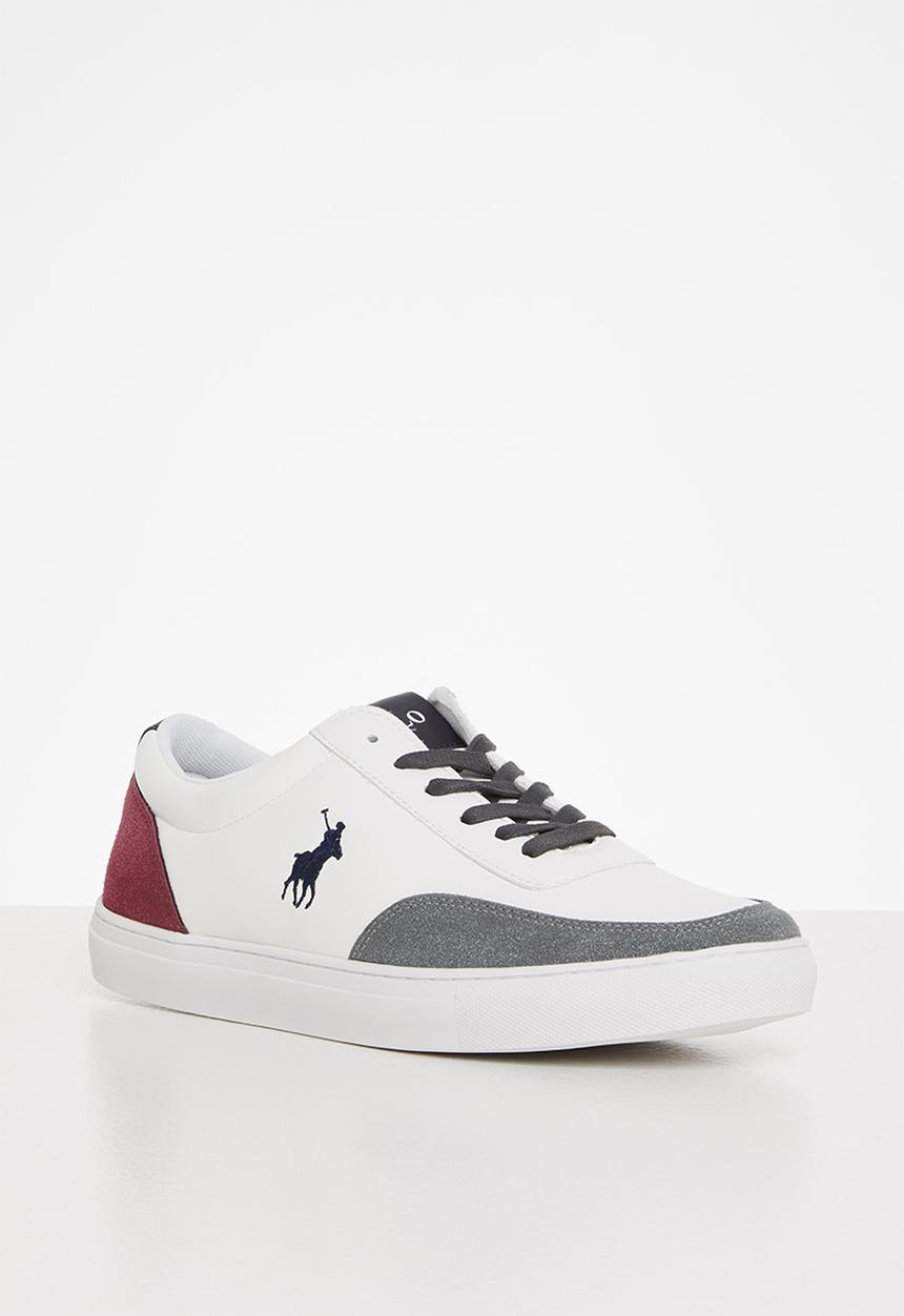 POLO - Contrast sneaker - burgundy & white