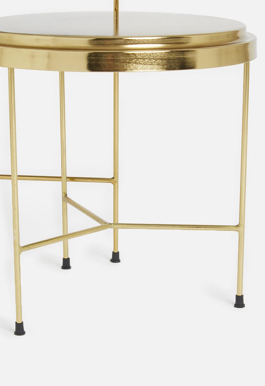 Sixth Floor - Metallic nested tables - gold