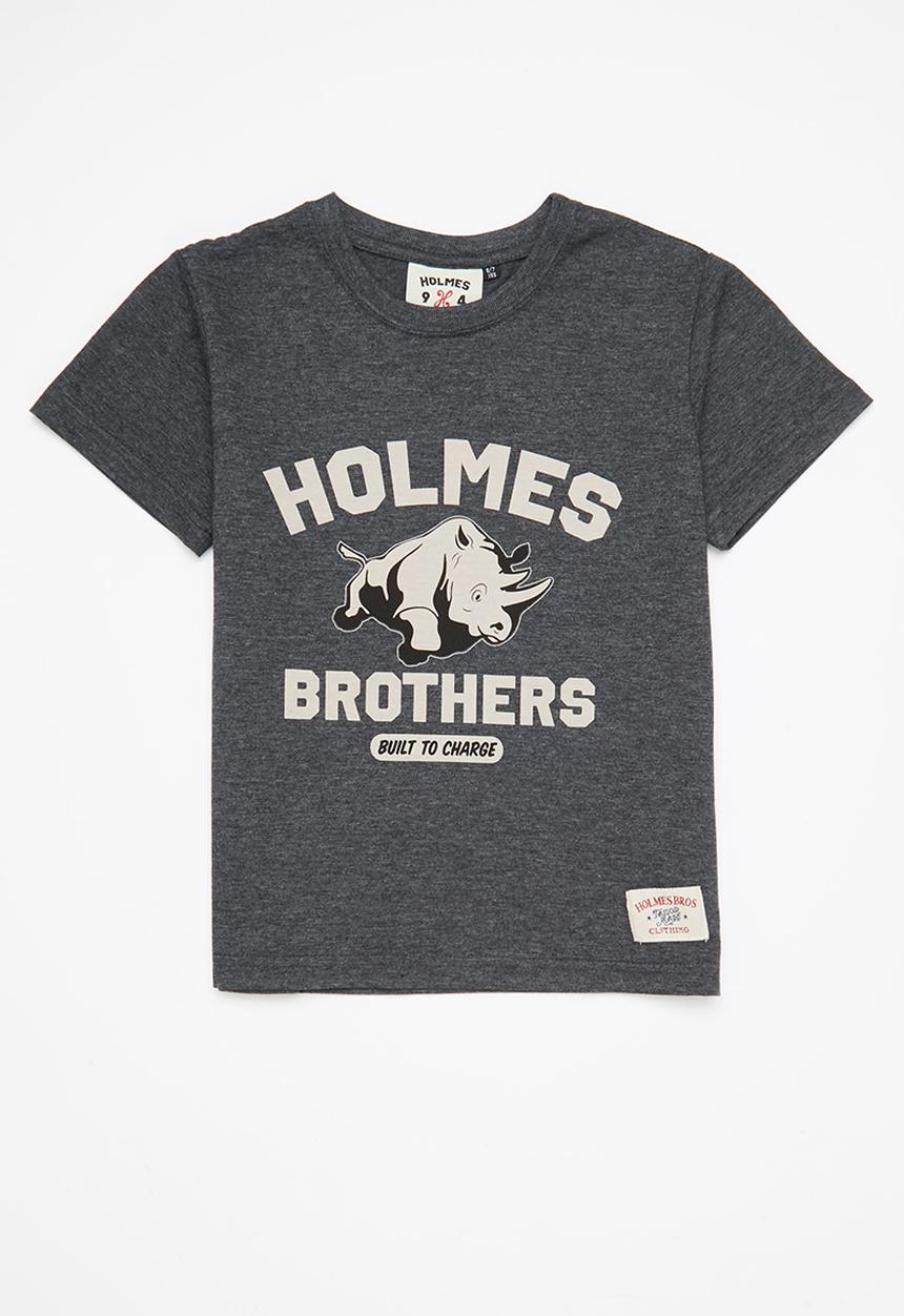 Holmes Bro's - Boys rhino t - charcoal melange